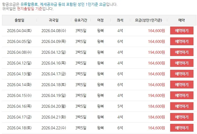 제주/청주/부산에서 타이베이까지 왕복 10만원대 항공권