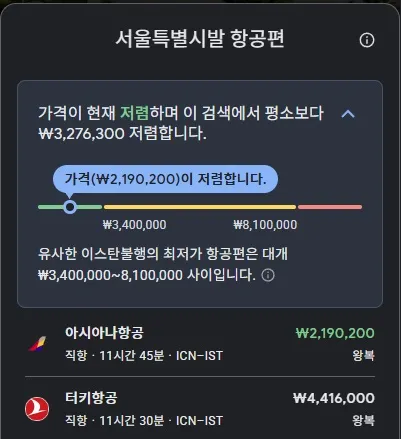 인천에서 이스탄불로 가는 비즈니스 항공권, 왕복 211만원!