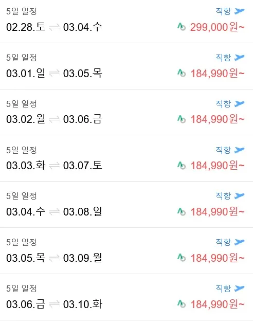 괌 항공권 2월, 3월 특가 정보 (10만 원대) 