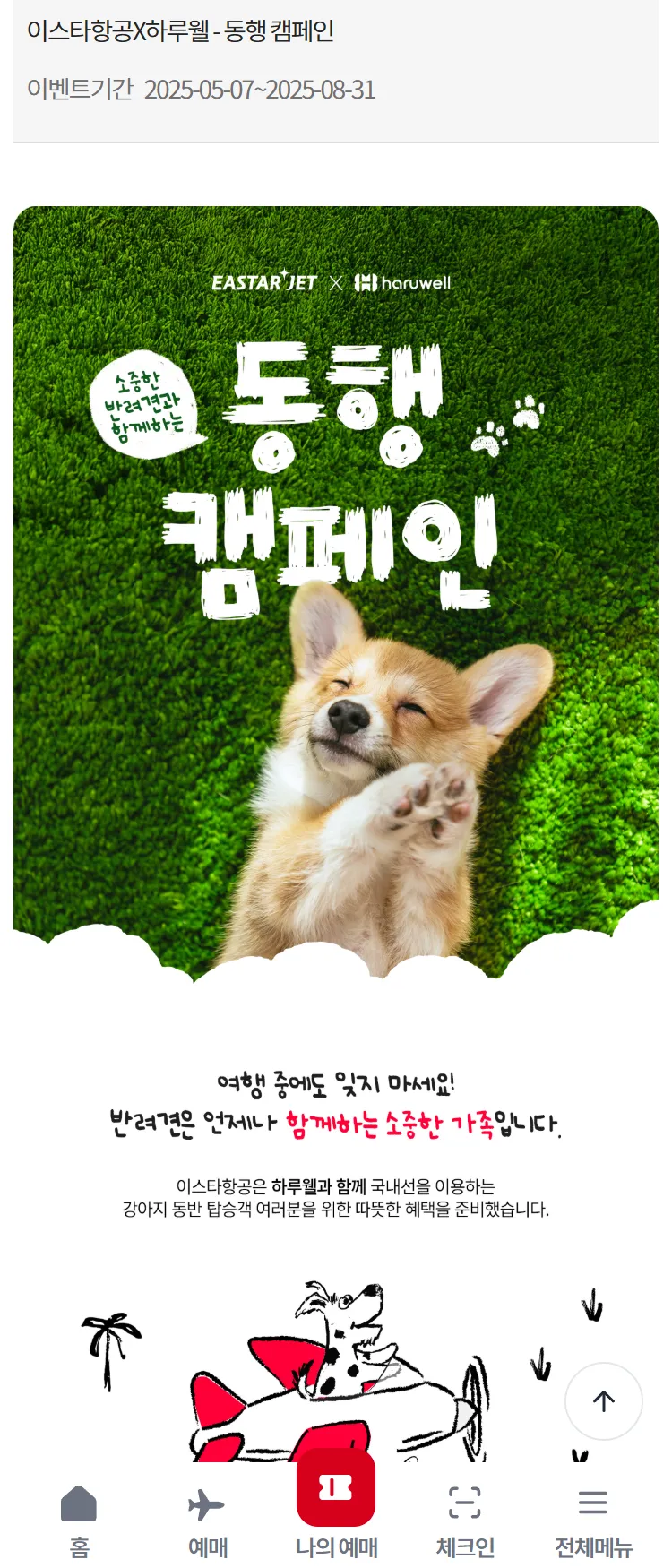 [이스타항공]이스타항공X하루웰 - 동행 캠페인