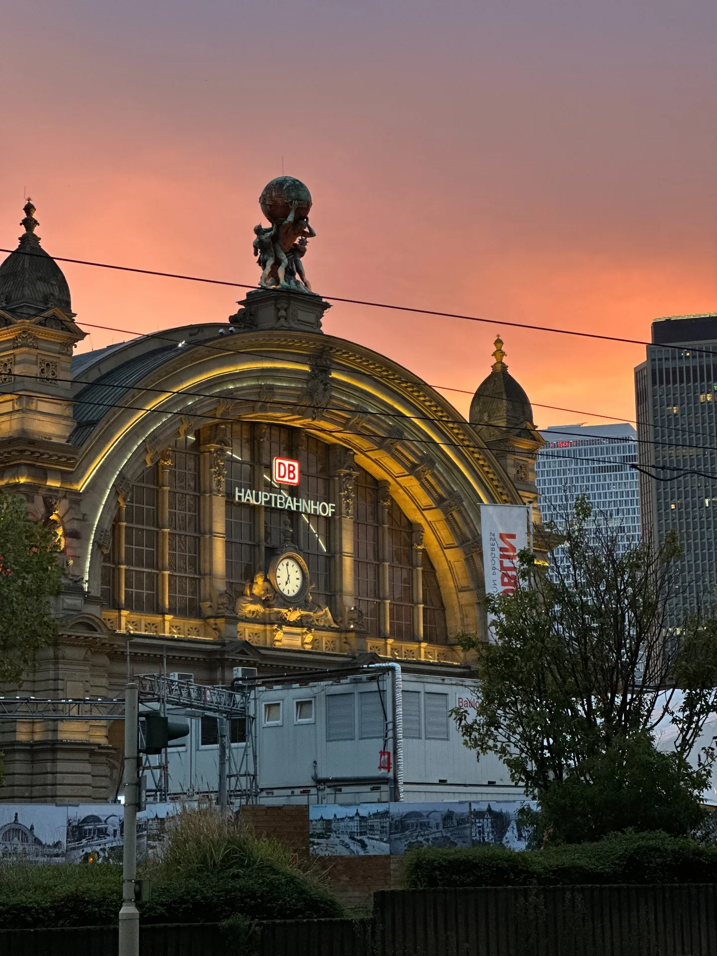 프랑크푸르트의 아름다운 노을, 한국을 그리며