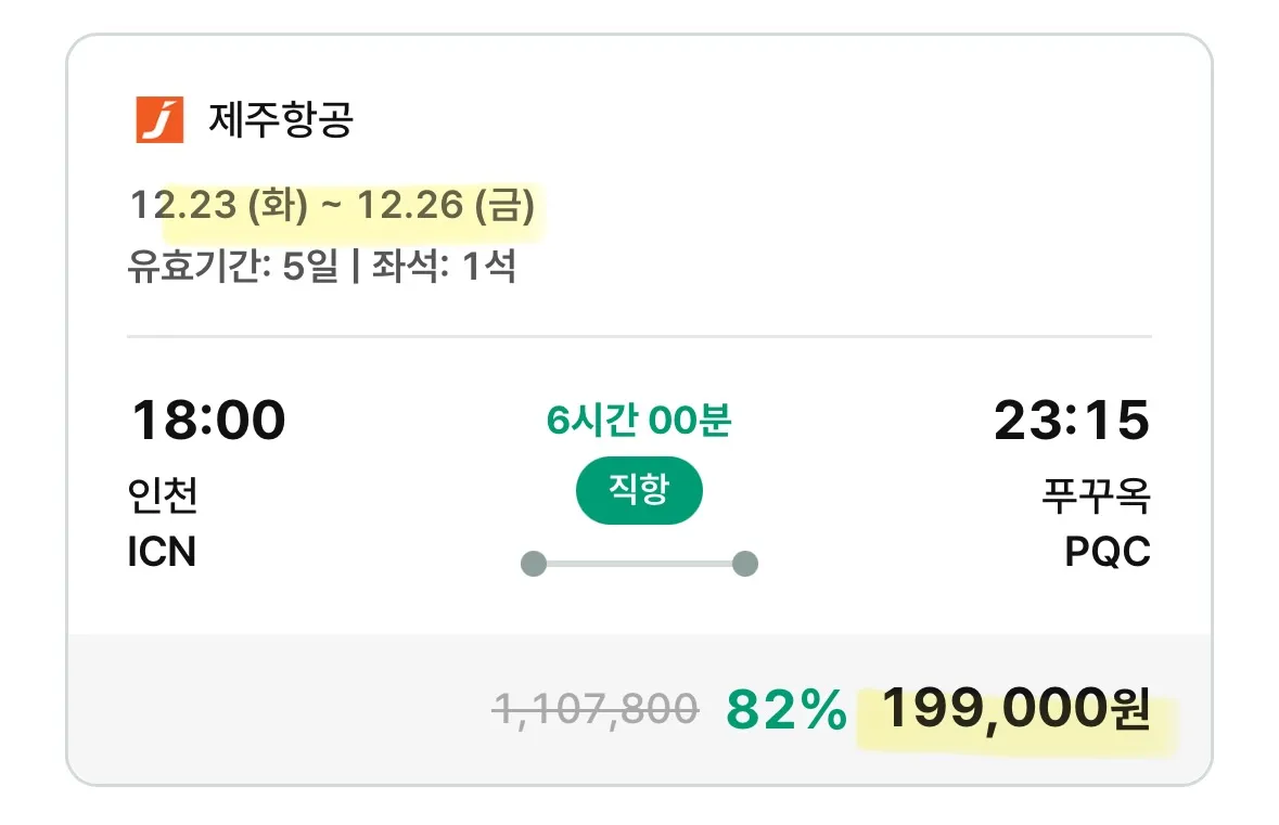 인천 출발 동남아 여행 특가 - 푸꾸옥 19만9천원, 나트랑 27만원, 코타키나발루 28만원