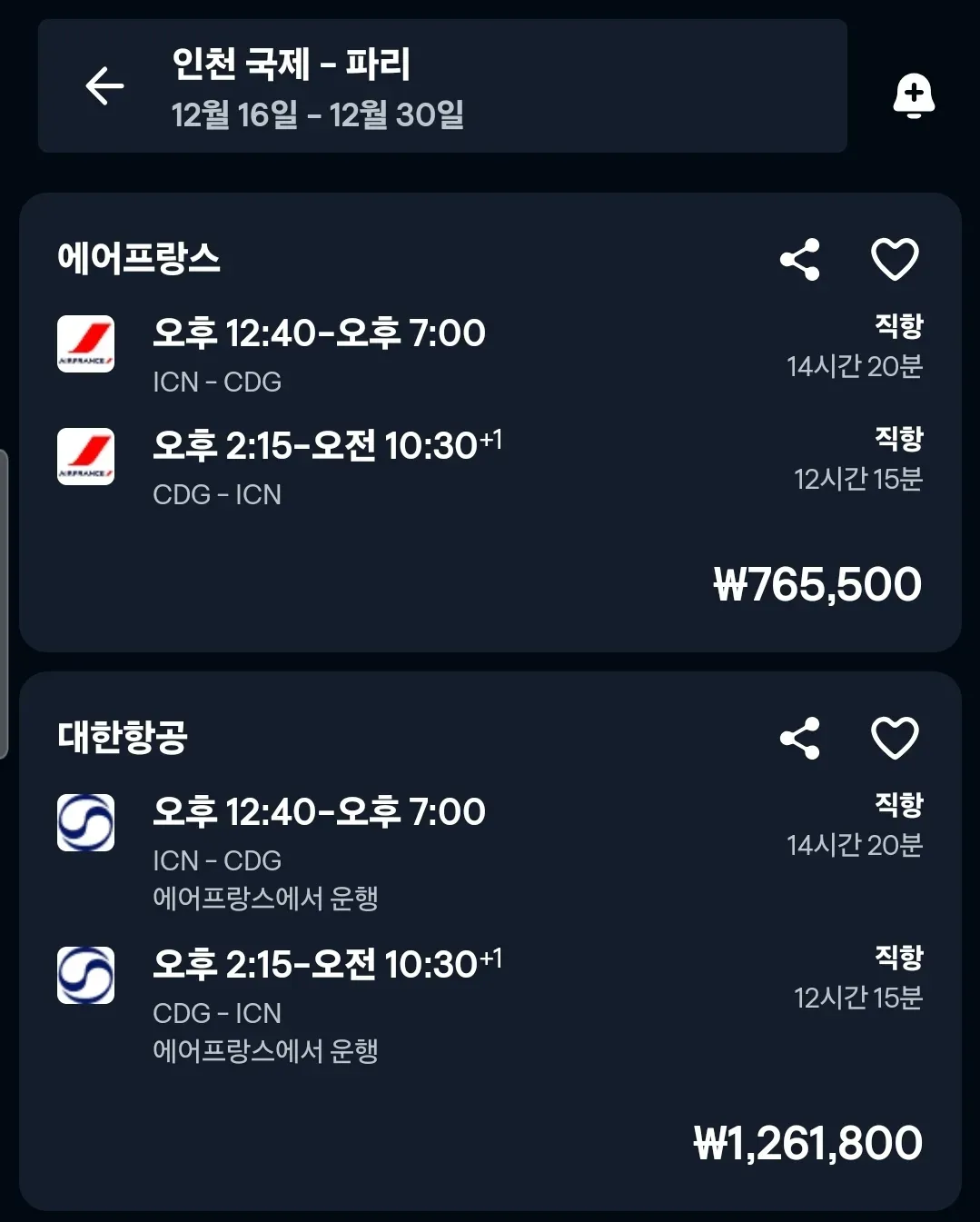 크리스마스 인 파리 여행 가이드 - 서울 출발, 파리 도착, 약 200만 원