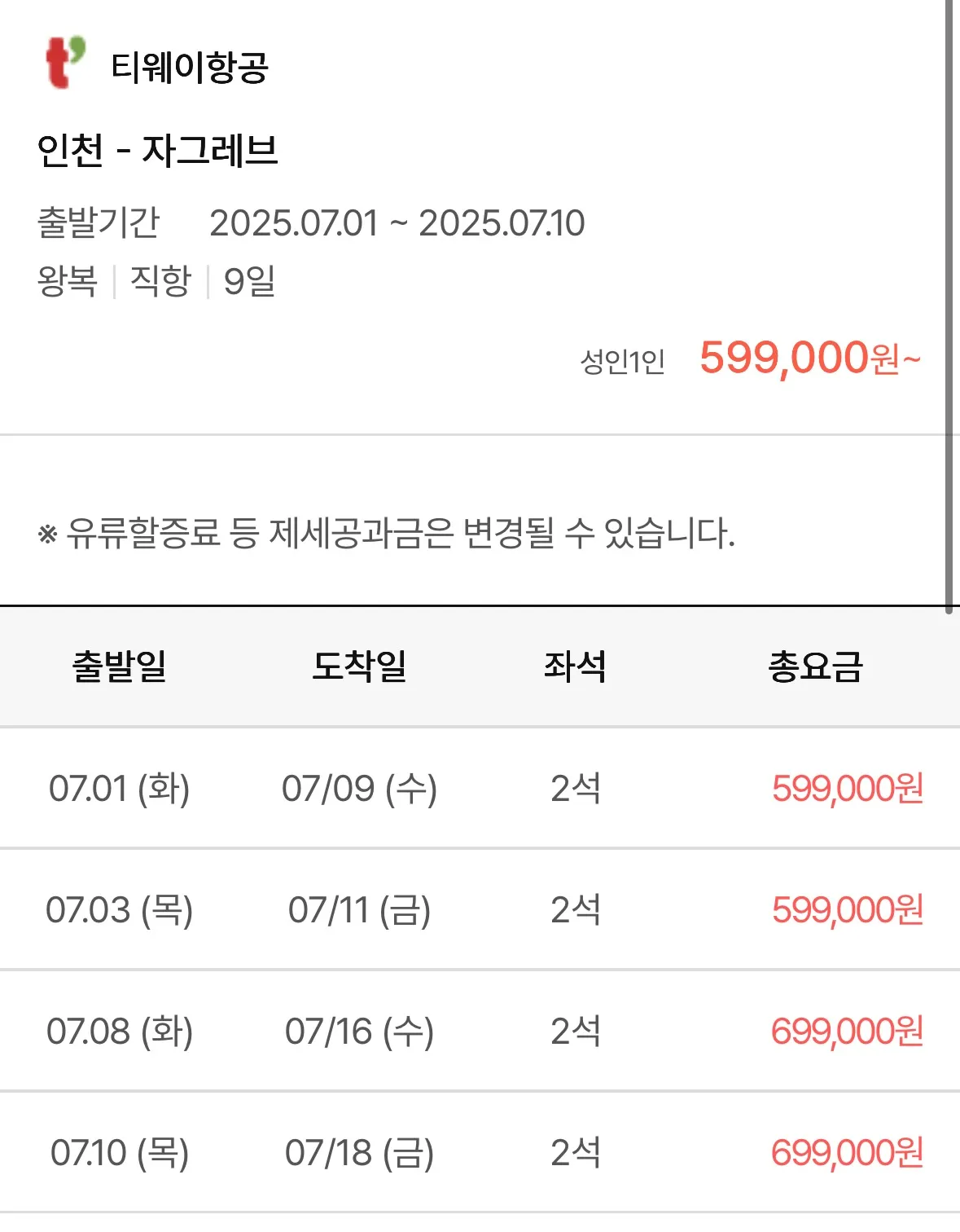 크로아티아 여행 - 한국 출발, 50만 원대부터